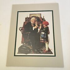Norman Rockwell Dr And The Doll Matted Print 14” By 11 No Frame, used for sale  Shipping to South Africa