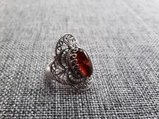 Amber filigree ring for sale  SOUTHEND-ON-SEA