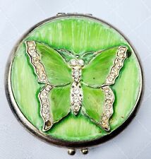 Butterfly green diamante for sale  LONDON
