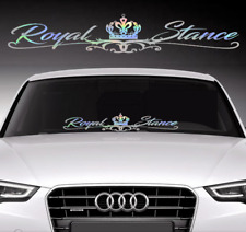 Royal Stance Windshield Banner Vinyl Decal Sticker JDM Oil Slick Rainbow Color  for sale  Shipping to South Africa