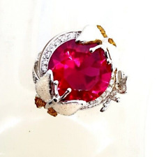 Ruby simulated ring for sale  Shipping to Ireland