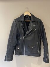 mens leather river island jacket for sale  WEMBLEY