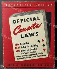 1952 official canasta for sale  PRESTON
