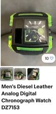 Relógio cronógrafo digital analógico masculino couro diesel DZ7153 comprar usado  Enviando para Brazil