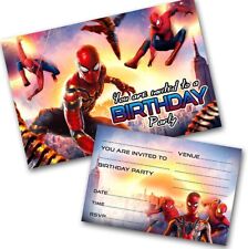 Spiderman party invitations for sale  WIDNES