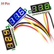 10 PCS Mini DC 0-100V 0.28" 3-Digital Voltmeter LED Voltage Panel Meter 3-Wires , used for sale  Shipping to South Africa