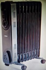 Oil Filled Radiator 2000W 9 Fin Portable Electric Heater Grey 2500729 for sale  Shipping to South Africa