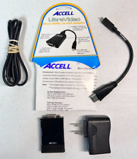 ACCELL Ultra Video Micro HDMI To VGA Adapter w/ Cable - Tested for sale  Shipping to South Africa