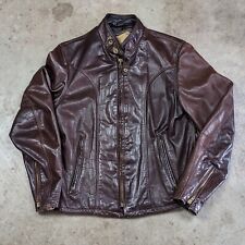 Schott brown leather for sale  Shipping to Ireland