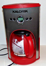 Cafeteira de aço inoxidável programável Kalorik, 12 xícaras vermelha comprar usado  Enviando para Brazil
