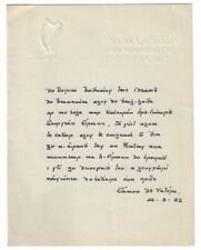 1932 Éamon de Valera Irlandia Wybory prezydenckie Karta z podziękowaniami Free State Irish na sprzedaż  Wysyłka do Poland