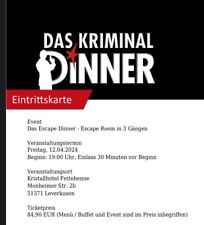 Krimi dinner leverkusen, gebraucht gebraucht kaufen  Köln