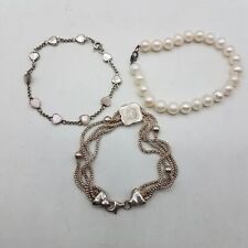 3 silver set bracelets for sale  Seattle