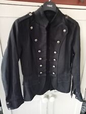 Black military jacket for sale  SWINDON