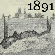 1891 GEOLOGIA CAVERNAS PENHASCOS PILAR DE ARENITO VULCÃO ERA VITORIANA IMPRESSÃO comprar usado  Enviando para Brazil