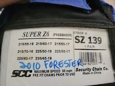 super chains tire z6 snow for sale  Charlottesville
