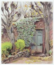 The Garden Door, Dame Laura Knight print in 10 x 12 inch mount SUPERB for sale  BARNSLEY