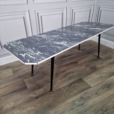 Retro Vintage Mid-Century Modern Marble Effect Side Coffee Table - Atomic for sale  Shipping to South Africa