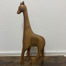 Wooden giraffe carving for sale  PENRITH