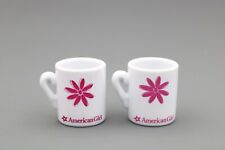 Caneca de café American Girl 2 xícaras de chá para bebidas de boneca 18"" xícaras pires bistrô comprar usado  Enviando para Brazil