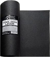 B&C Home Goods Professional Tool Box and Drawer Liner, 18'' x 24 ft - Black for sale  Shipping to South Africa