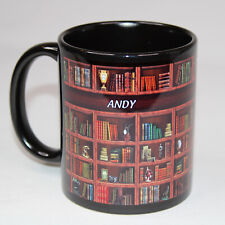 Caneca de café cerâmica feita sob medida xícara de chá “livros” professor~biblioteca~prateleira~leitor Andy comprar usado  Enviando para Brazil
