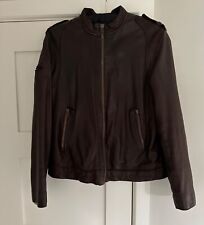 hugo boss leather jacket for sale  MAIDSTONE
