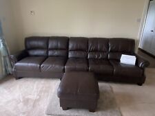 Dfs leather sofa for sale  CHESTERFIELD