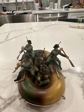 Elastolin/lineol Swiss Soldiers en pontón de madera, 7,5 cm segunda mano  Embacar hacia Argentina