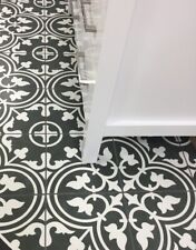 Quantidade 16 Arte Black 9,5” quadrado preto branco porcelana azulejo novo caixa aberta comprar usado  Enviando para Brazil