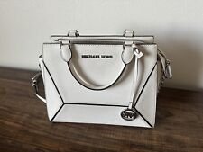 Bolsa carteiro Michael Kors Prism média satchel ombro branca comprar usado  Enviando para Brazil