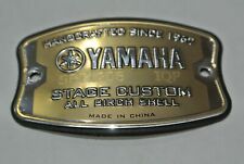 YAMAHA STAGE CUSTOM BADGE for YOUR BASS SNARE TOM FLOOR and DRUM SET! LOT Q556 for sale  Shipping to South Africa