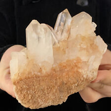Minerales de racimo de cuarzo del Himalaya cristal blanco natural de 1,47 lb segunda mano  Embacar hacia Mexico