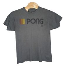 Camiseta de videogame Pong Atari cinza tamanho grande junção ondulada 2016, usado comprar usado  Enviando para Brazil