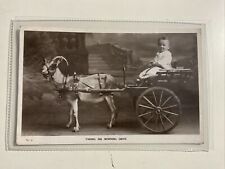 POSTAL 1909 TAKING HIS MORNING DRIVE"" DE ANIMAL DE CABRA Y CARRO segunda mano  Embacar hacia Mexico