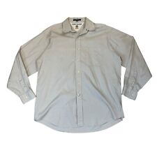 Camisa social masculina Tommy Hilfiger 16 ossos algodão branco colarinho com botões comprar usado  Enviando para Brazil