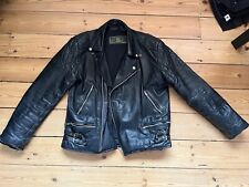 Black leather biker for sale  OXFORD