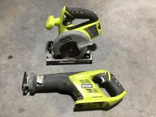 Ryobi One + Bundle of 2 Cordless Circular Saw P504G & Reciprocating Saw P515, used for sale  Shipping to South Africa