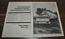 1962 Ford Truck Ad Acme Transport Trostel Uszczelki olejowe Kendall Silnik Betoniarka, używany na sprzedaż  PL