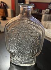 Vtg Schenley Embossed Glass Whiskey Bottle Decanter No Stopper 9”x 5.75" Empty for sale  Shipping to South Africa