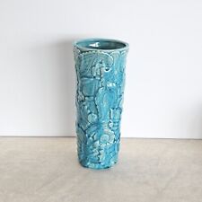 Zara Home Paisley Crackle Vase Teal H20cm for sale  Shipping to South Africa