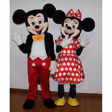 MICKEY MOUSE AND MINNIE MOUSE Mascot Costume Suit Party Fancy Dress Adult Size for sale  Shipping to South Africa