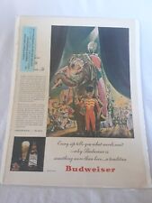 Revista publicitária Budweiser anúncio 1945 14"×10.5" comprar usado  Enviando para Brazil