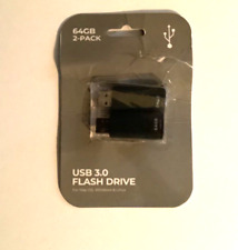 Paquete de 2 unidades flash Gigastone 64 GB USB 3.0 TE-U364GB-2PK-R negra - envío gratuito segunda mano  Embacar hacia Mexico