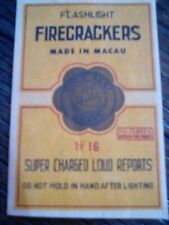 Firecracker Label GOLD SEAL BRAND 16s SIZE PACK LABEL RARE ITEM, used for sale  Shipping to South Africa