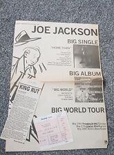 Joe jackson ticket for sale  BOLTON