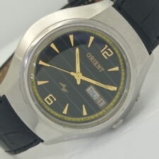 OLD ORIENT AUTOMÁTICO 46941 RELÓGIO MASCULINO JAPONÊS MOSTRADOR PRETO 003-a411706-1 comprar usado  Enviando para Brazil