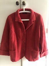 red boiled wool jacket for sale  HAYWARDS HEATH