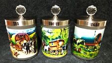 Gypsy,Romany,Traveller -  3 Piece Storage Canisters -  Set - Tea Coffee Sugar for sale  Shipping to South Africa