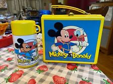 Usado, Lancheira térmica vintage Disney Mickey Mouse Pato Donald plástico Aladdin  comprar usado  Enviando para Brazil